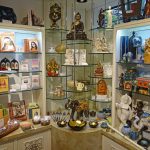 A selection of gifts from India, offered in the Gift Shop